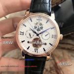 Perfect Replica Omega Moonphase Tourbillon Watch Rose Gold Case